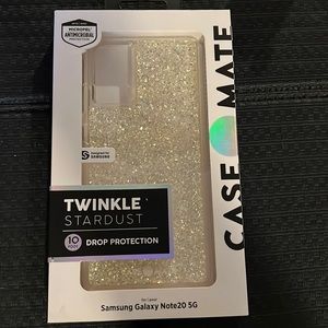 Case Mate Twinkle Stardust Glitter Gold case Samsung Galaxy Note20 5G New